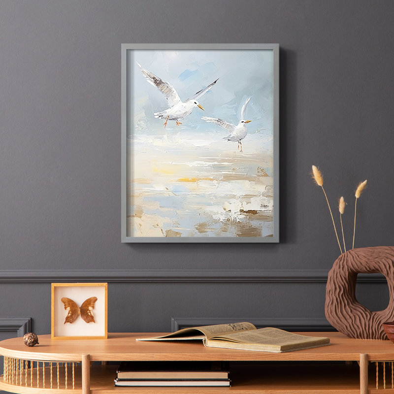 NAUTICAL Series CDLX III - Impression encadrée de qualité supérieure - Prêt à être accroché - Aucun clou requis, Gris