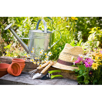 Gardening by AlexRaths - Wrapped Canvas Print