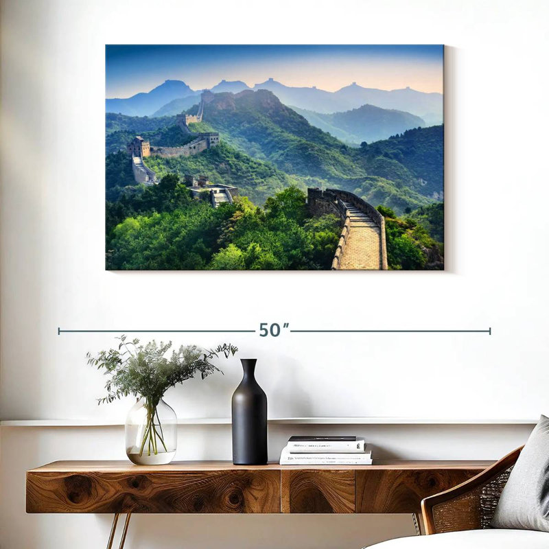 Ravi, matin, grande muraille de Chine, H 26 po x l 39 po