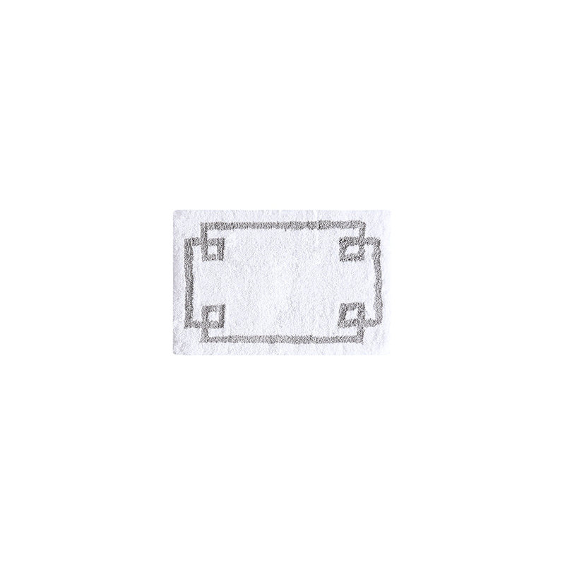 Makiba Cotton Tufted Bath Rug, White, 20"W x 30"L