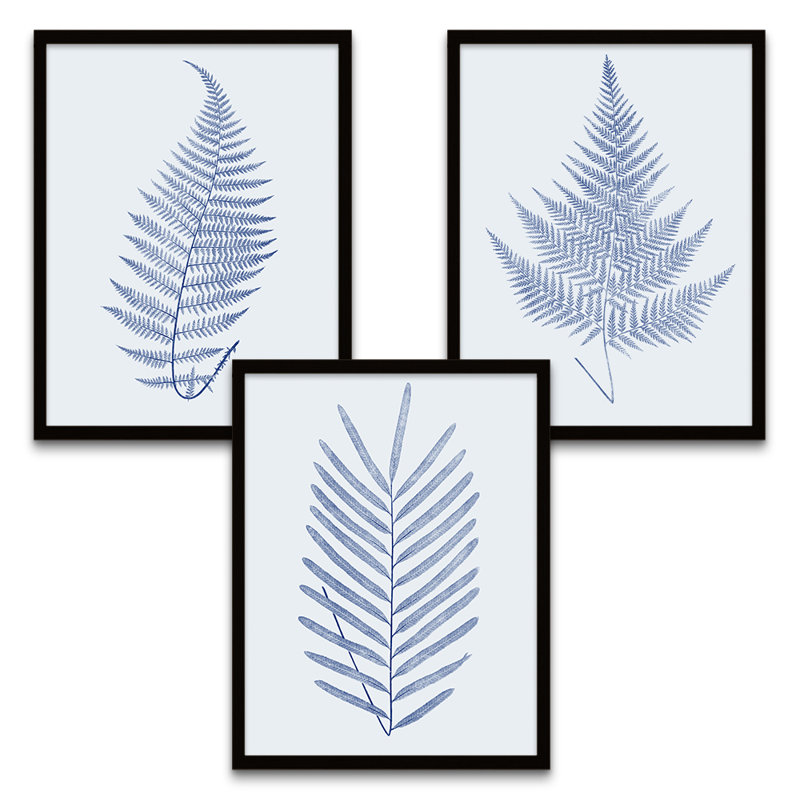 Botanics Leaves Ferns - 3 Piece Print Set