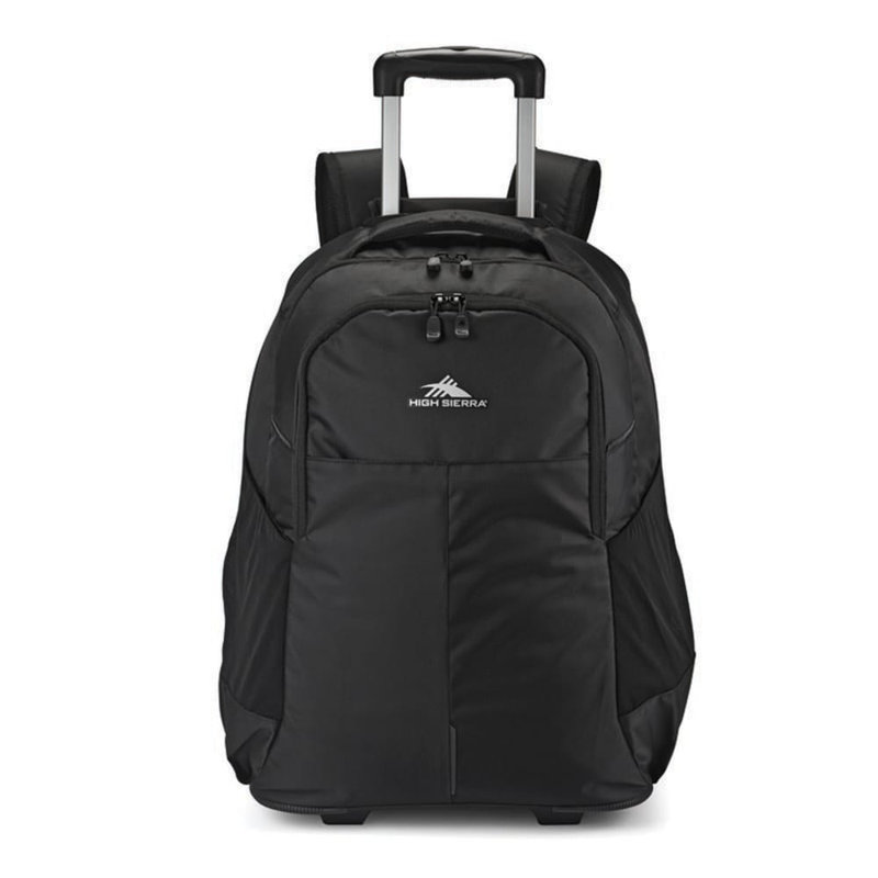  40-Liter Powerglide Pro Comfortable Wheeled Backpack, Black, Black