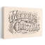 Reproduction d'art mural rétro rétro «Merry Christmas Classic Elegant Nature Winter»-492304839