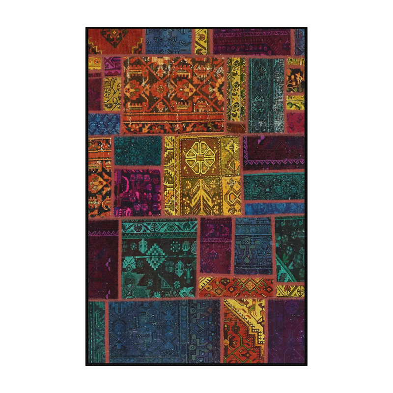 Abstract Indoor Rug, Rectangle 2' x 4'