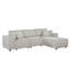 Canapé réversible en lin beige Harvey