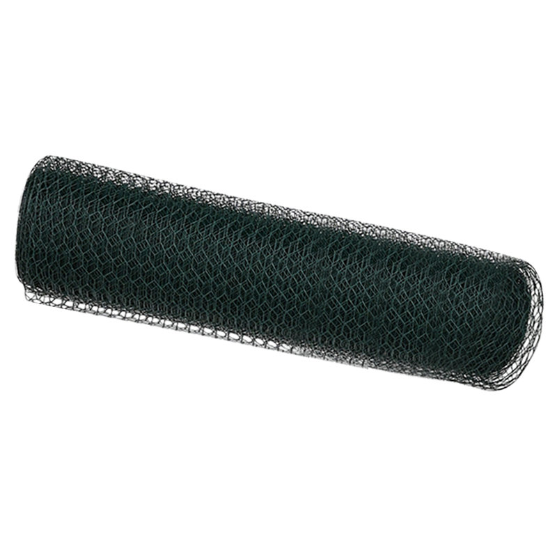 Vidaxl Hexagon Fence Galvanised Steel, 40cm H x 1000cm W, Green