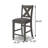 60.4" W 7-PC COUNTER HEIGHT DINING SET, GRAY-1702783075