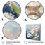 Rongstad, œillets bleus et blancs sur toile-88527117-88527122