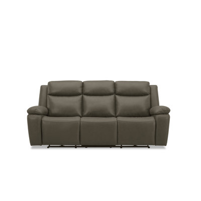 Charles Dual Power Sofa In Smoke Leather