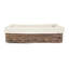 Wicker Storage Tray Basket with Lining-1404660274
