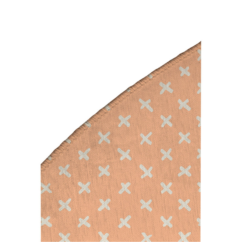 Tapis d'extérieur antidérapant Criss Cross, Rond 5 pi