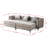 Marciano 104" Wide Velvet Reversible Modular Sofa & Chaise with 2 Ottoman-121345777