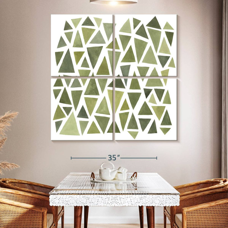 Celadon Geometry I, 50" H x 50" W