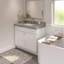Vasque de salle de bain, 94 cm (L) x 56 cm (P) x 6,5 cm (H), en porcelaine, avec 3 trous prépercés pour robinetterie, gris italien-122480392-122480391-122480394
