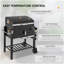 Barbecue au charbon de cuisine Outsunny