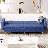 Mid-Century Modern Convertible Futon Sofa Bed Upholstered Loveseat Couch Sleeper With Cotton-Linen Fabric For Living Room-460125571
