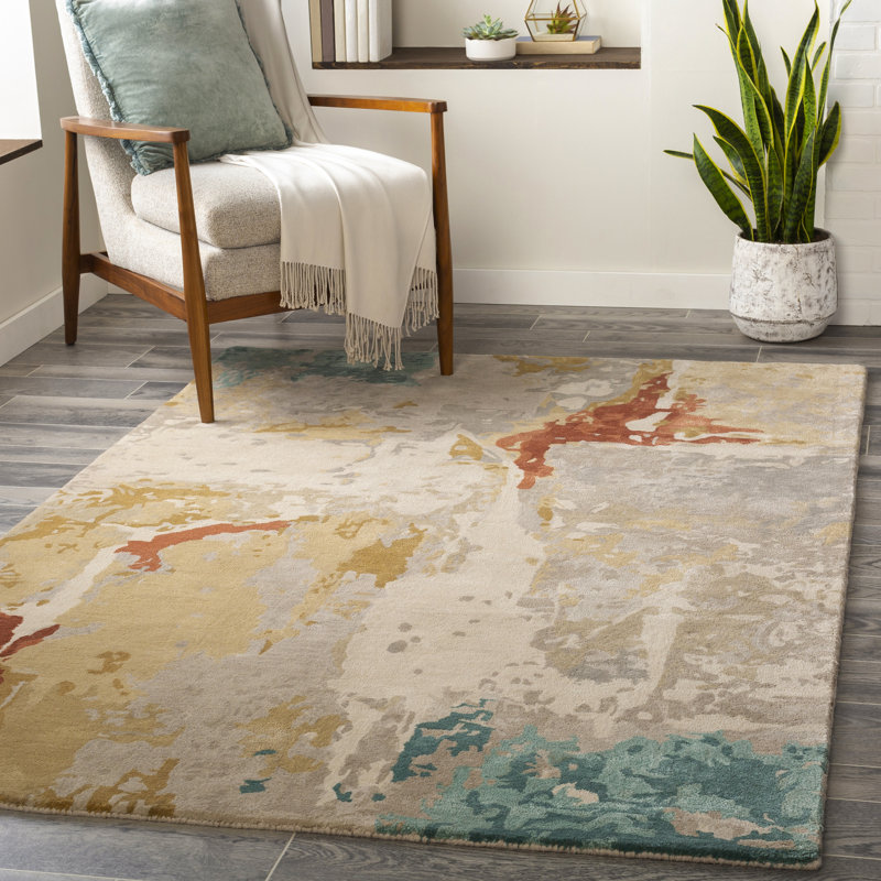 Abstract Indoor Rug, Rectangle 5' x 7'6"