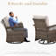Chaise berçante pivotante avec coussins Blathnaid-1316884132