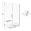 Porte de douche sans cadre H 57 po x l 57 po Celesta-15662702-15662701