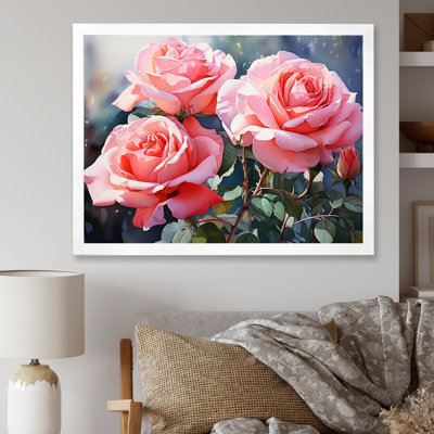 Minimalisme, roses roses, rêve I sur toile