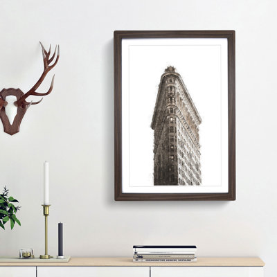 Flatiron Building in New York City - Picture Frame Painting Print