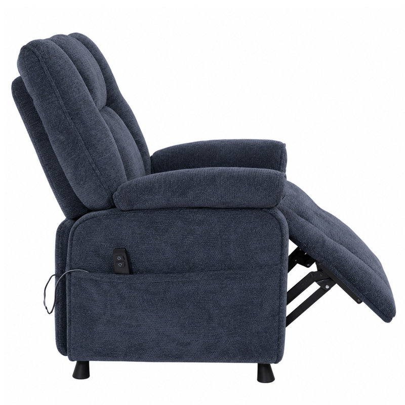 Fauteuil inclinable électrique Basic, Chenille bleu