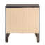 Table de chevet moderne en chêne gris pour la chambre à coucher - 2 tiroirs de rangement pratiques et 2 solutions fonctionnelles et élégantes-571768388