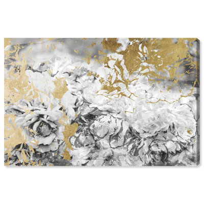 " Silver And Gold Camellias "