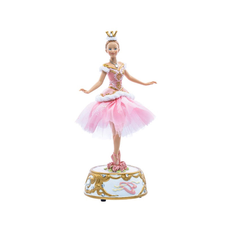 Figurine ballerine avec décoration musicale de base musicale