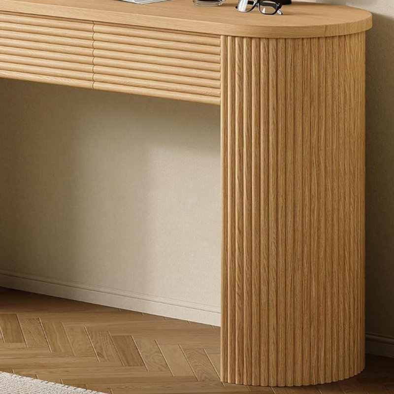 Bureau moderne moderne, durable et écologique, H 27,55 po x l 59,05 po x P 18,89 po, Beige
