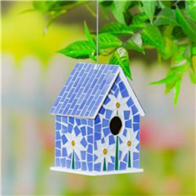 4.33'' H x 7.08'' W x 4.33'' D Post Birdhouse