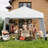 14 X 9.2 FT Pop up Canopy Tent w/ 2 Convertible Sidewalls to Awning & Stakes White-118247844