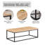 Table basse industrielle moderne avec structure robuste et plateau de table très épais-507642477