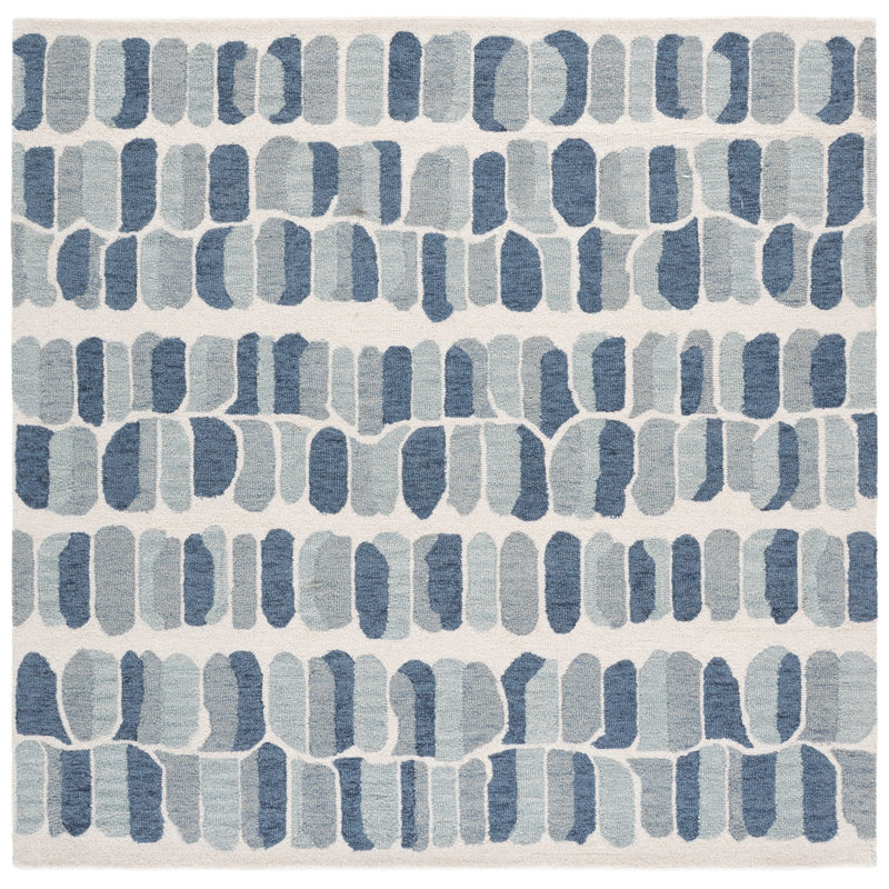 Metro 405 Hand Tufted 80% Wool; 20% Cotton Abstract Rug, Square 6'