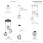 Plafonnier encastré 8 lumières Tinley-344228080
