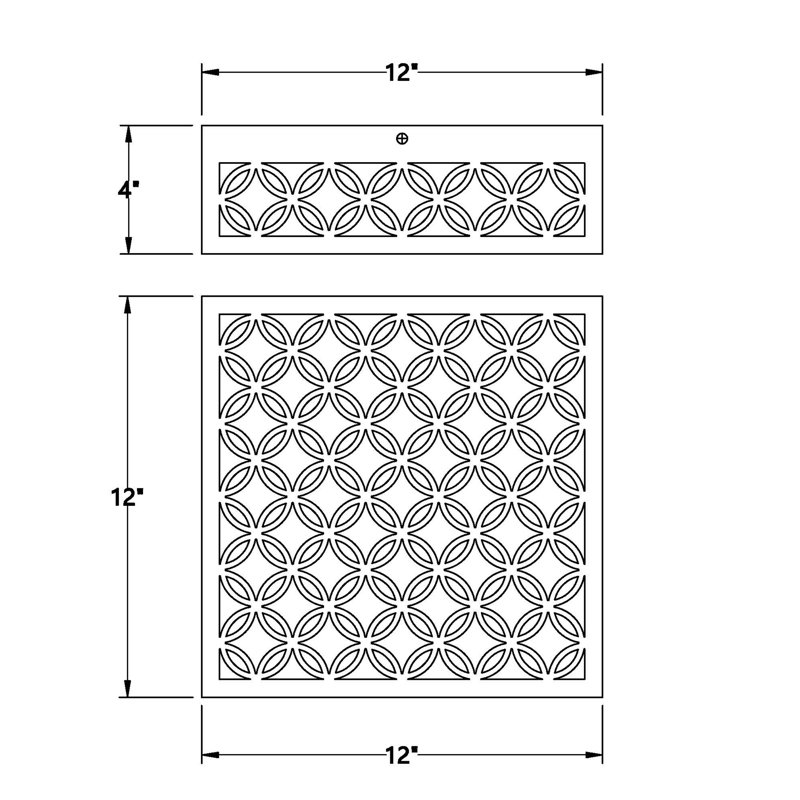 Clover LED Outdoor Flushmount - Aged Silver