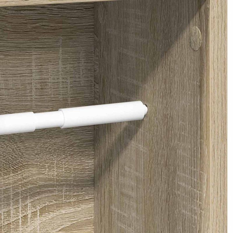 Bathroom Cabinet With Roll Holder 20.5X20x90 Cm, Brown