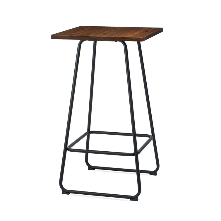 17 Stories Carrel Industrial Modern Square Bar Table