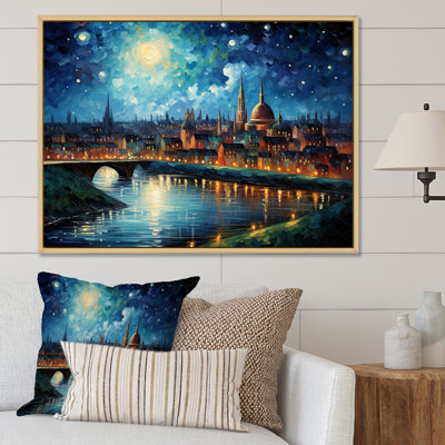 «Masterry Paris City The Starry Night III», reproduction sur toile