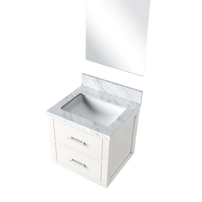 18 po Miroir inclus: meuble-lavabo blanc avec comptoir en acrylique - panneaux de profondeur 18,24 po x l 20 po