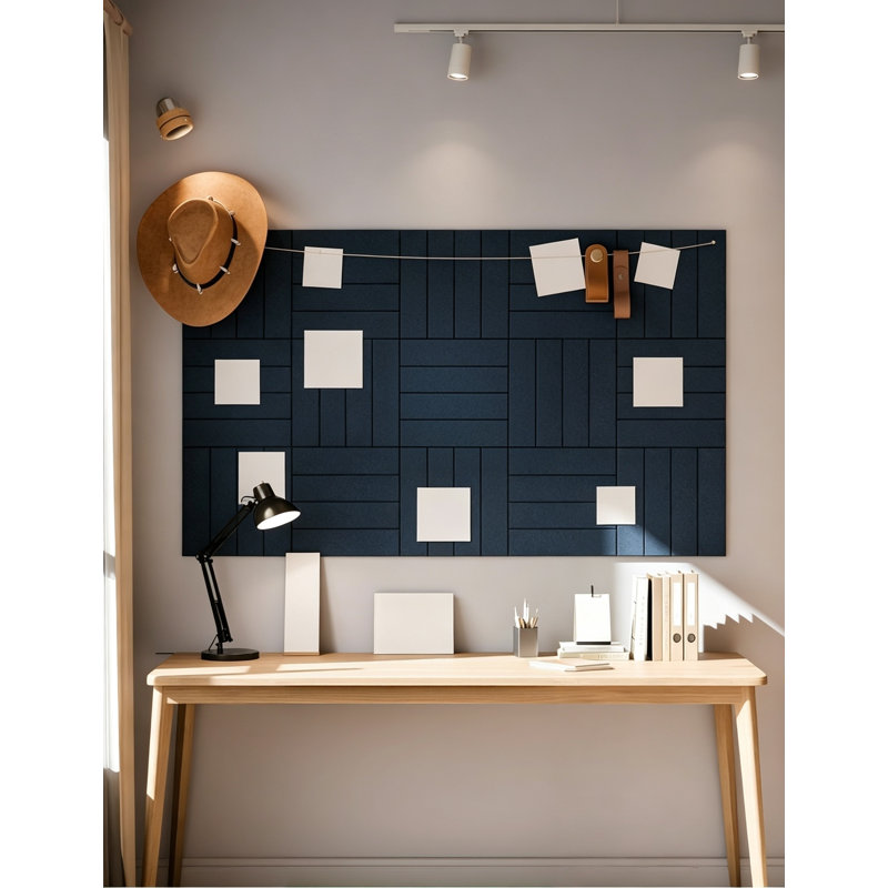 Tableau d'affichage mural en liège (6 pièces) avec languettes adhésives, décoration murale, pour la maison, le bureau ou la salle de classe.