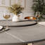 Table de salle à manger ronde Ikerne gris clair Mid Modern Century-703087181