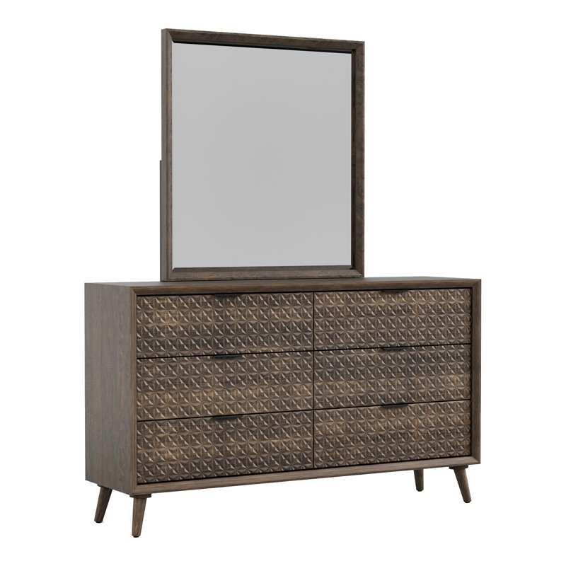 Ensemble commode et miroir 2 pièces Lujuan