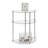 Beckett 23.75" Glass 3 Tier Half-Circle Display Console Table
