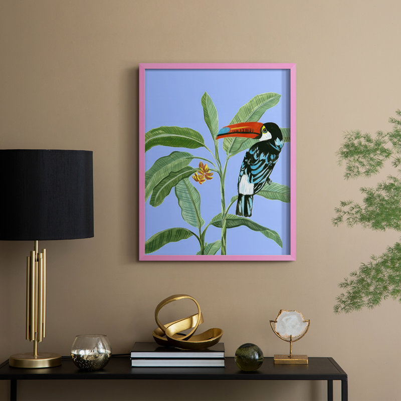 «A Few Steps Away II», reproduction encadrée - bois massif, H 15 po x l 12 po, Rose
