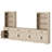 Glenford 4-In-1 73.3"H Tall Kitchen Pantry Storage Cabinet,Large Farmhouse Style Sideboard Buffet Cabinet Set Of 4 With Drawers And Shelves For Kitchen-1685275672