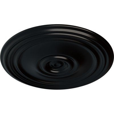 Médaillon de plafond Endurathane Bordeaux, DE 22 5/8 po x P 1 3/4 po (convient aux auvents jusqu'à 3 1/4 po), pot peint à la main de fini craquelé crème