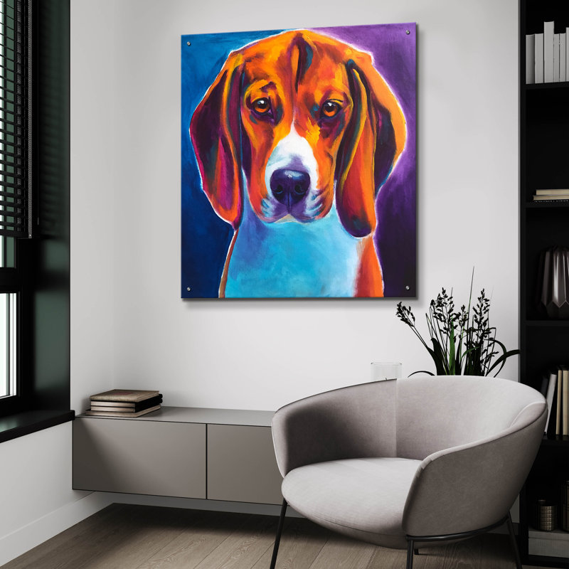 «Beagle - Chester» par Dawg Painter, H 36 po x l 36 po
