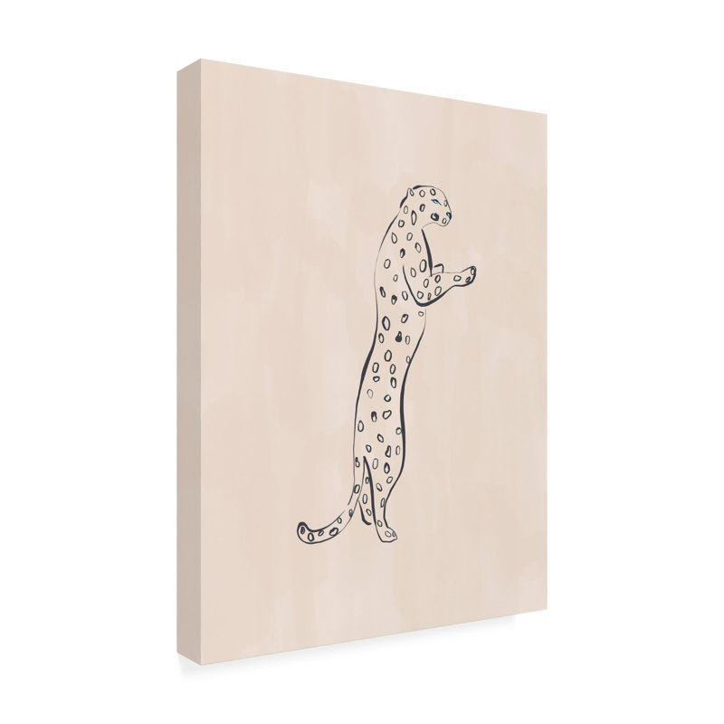 «Leopard On Canvas» par Ivy Green, reproduction d'illustrations, H 32 po x l 24 po x P 2 po