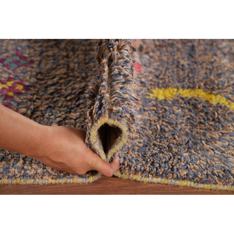 Tapis oriental marocain fait à la main 9 x 13